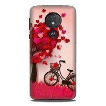 Red Heart Cycle Mobile Back Case for G7power (Design - 222)