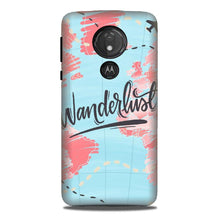 Wonderlust Travel Mobile Back Case for G7power (Design - 223)