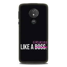 Like a Girl Boss Mobile Back Case for G7power (Design - 265)