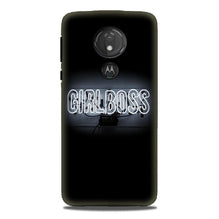 Girl Boss Black Mobile Back Case for G7power (Design - 268)