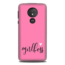 Girl Boss Pink Mobile Back Case for G7power (Design - 269)
