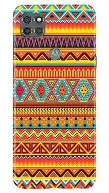 Zigzag line pattern Mobile Back Case for Moto G9 Power (Design - 4)