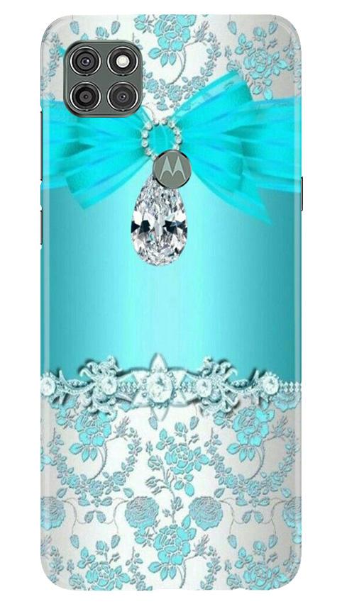 Shinny Blue Background Case for Moto G9 Power