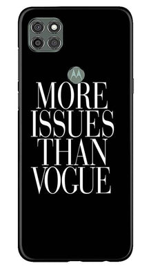 More Issues than Vague Mobile Back Case for Moto G9 Power (Design - 74)