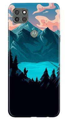 Mountains Mobile Back Case for Moto G9 Power (Design - 186)
