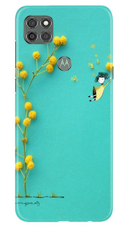 Flowers Girl Case for Moto G9 Power (Design No. 216)