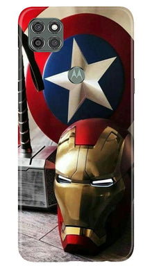 Ironman Captain America Mobile Back Case for Moto G9 Power (Design - 254)