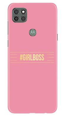Girl Boss Pink Mobile Back Case for Moto G9 Power (Design - 263)
