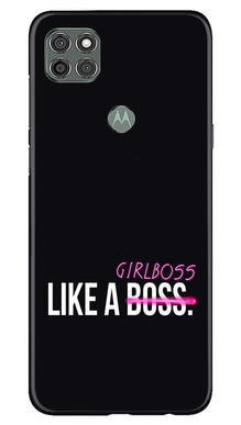 Like a Girl Boss Mobile Back Case for Moto G9 Power (Design - 265)