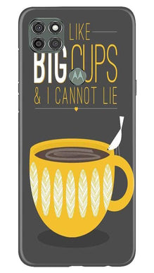 Big Cups Coffee Mobile Back Case for Moto G9 Power (Design - 352)
