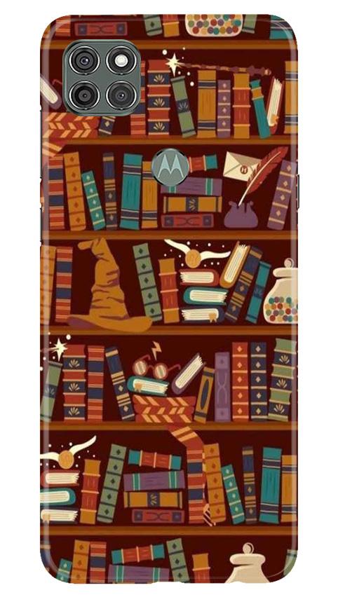 Book Shelf Mobile Back Case for Moto G9 Power (Design - 390)