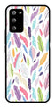 Colorful Feathers Metal Mobile Case for Samsung Galaxy Note 20   (Design No -06)
