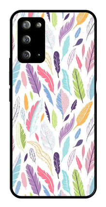 Colorful Feathers Metal Mobile Case for Samsung Galaxy Note 20