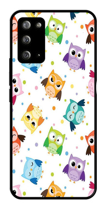Owls Pattern Metal Mobile Case for Samsung Galaxy Note 20