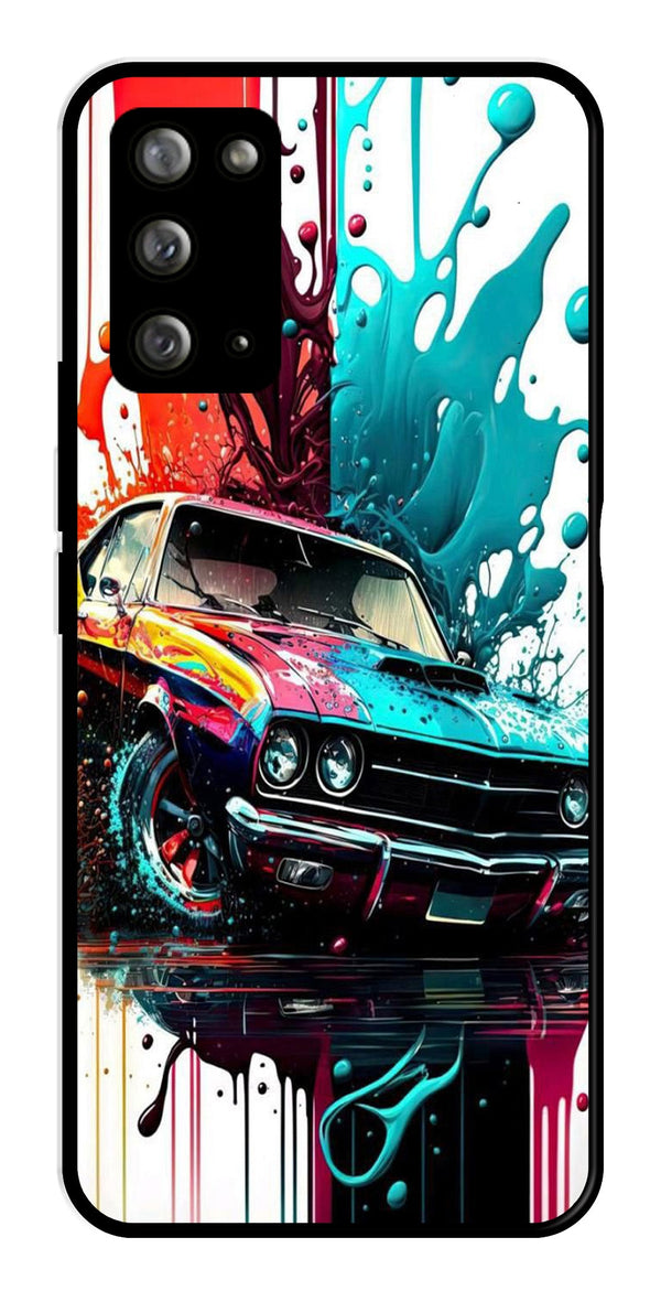 Vintage Car Metal Mobile Case for Samsung Galaxy Note 20   (Design No -29)