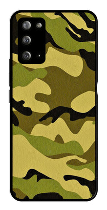 Army Pattern Metal Mobile Case for Samsung Galaxy Note 20