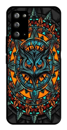 Owl Pattern Metal Mobile Case for Samsung Galaxy Note 20