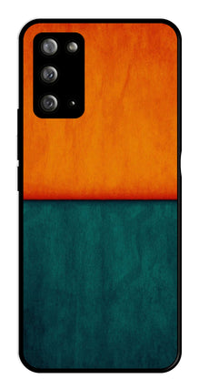 Orange Green Pattern Metal Mobile Case for Samsung Galaxy Note 20