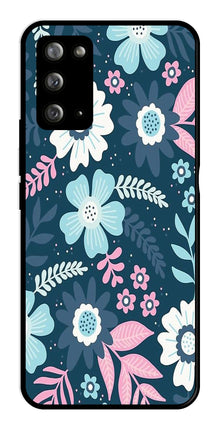 Flower Leaves Design Metal Mobile Case for Samsung Galaxy Note 20