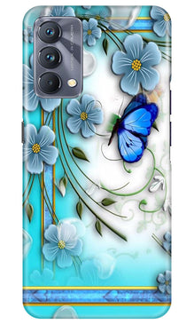 Blue Butterfly Mobile Back Case for Realme GT 5G Master Edition (Design - 21)