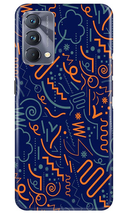 Line Art Baground Case for Realme GT 5G Master Edition