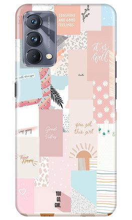 Shinny Blue Background Case for Realme GT 5G Master Edition