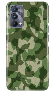 Army Camouflage Mobile Back Case for Realme GT 5G Master Edition  (Design - 106)
