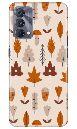 Leaf Pattern Art Case for Realme GT 5G Master Edition(Design - 132)