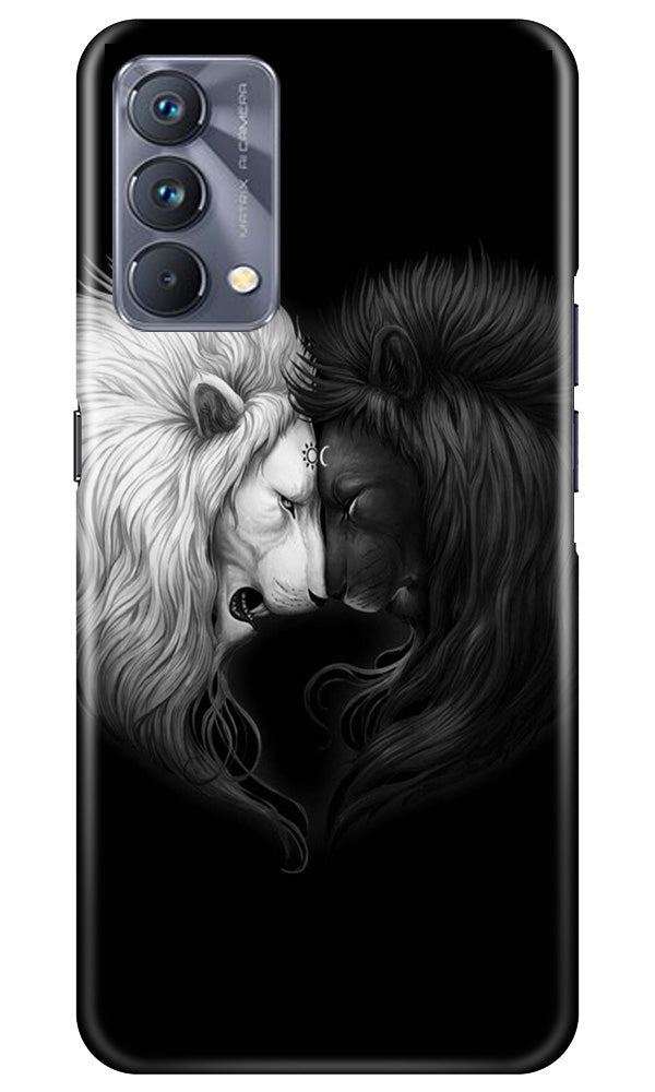Dark White Lion Case for Realme GT 5G Master Edition  (Design - 140)