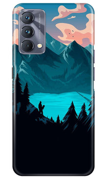 Mountains Mobile Back Case for Realme GT 5G Master Edition (Design - 155)