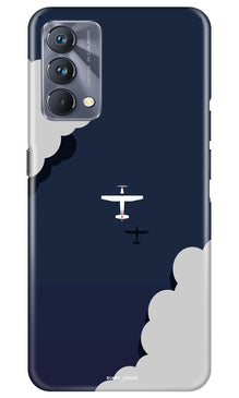 Clouds Plane Mobile Back Case for Realme GT 5G Master Edition (Design - 165)