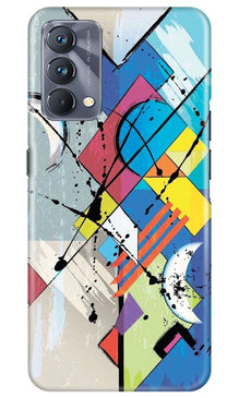 Modern Art Mobile Back Case for Realme GT 5G Master Edition (Design - 203)