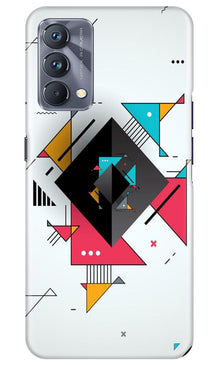 Diffrent Four Color Pattern Mobile Back Case for Realme GT 5G Master Edition (Design - 244)