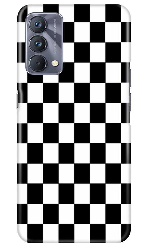 Black White Boxes Mobile Back Case for Realme GT 5G Master Edition (Design - 331)