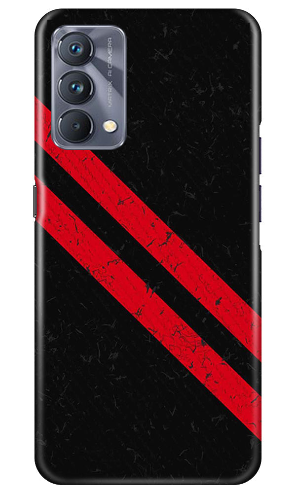 Black Red Pattern Mobile Back Case for Realme GT 5G Master Edition (Design - 332)