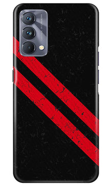 Black Red Pattern Mobile Back Case for Realme GT 5G Master Edition (Design - 332)