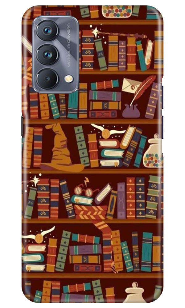 Book Shelf Mobile Back Case for Realme GT 5G Master Edition (Design - 348)