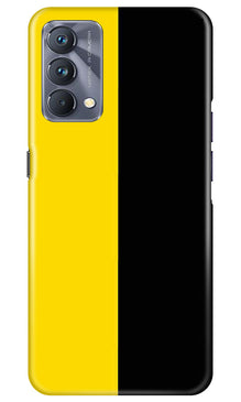 Black Yellow Pattern Mobile Back Case for Realme GT 5G Master Edition (Design - 354)