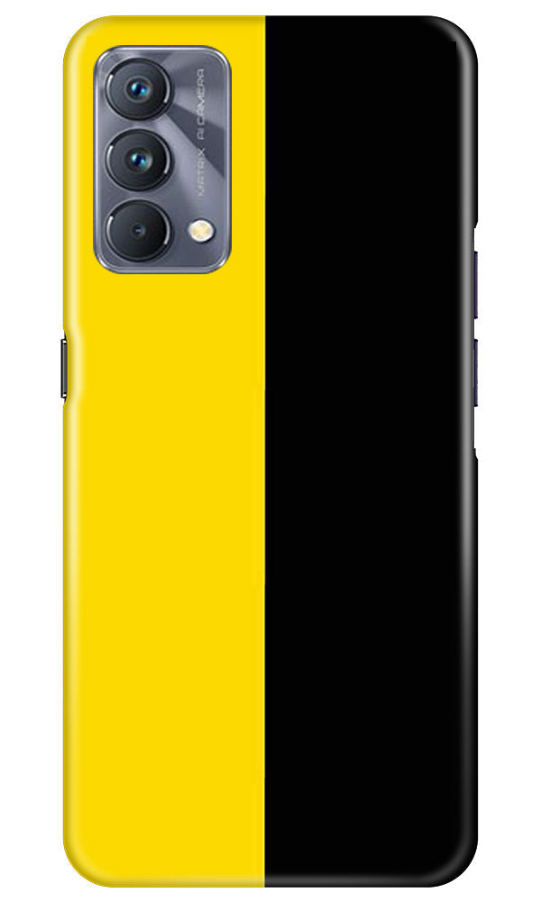 Black Yellow Pattern Mobile Back Case for Realme GT 5G Master Edition (Design - 354)