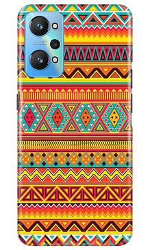 Zigzag line pattern Mobile Back Case for Realme GT Neo 2 (Design - 4)