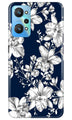 White flowers Blue Background Case for Realme GT Neo 2