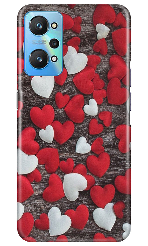 Red White Hearts Case for Realme GT Neo 2  (Design - 105)