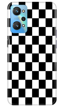 Black White Boxes Mobile Back Case for Realme GT Neo 2 (Design - 331)