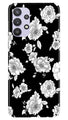 White flowers Black Background Case for Samsung Galaxy A32 5G