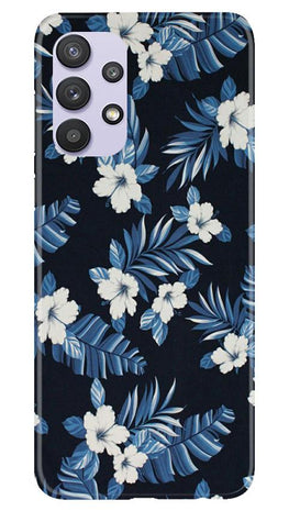 White flowers Blue Background2 Case for Samsung Galaxy A32 5G
