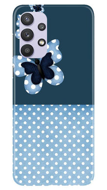 White dots Butterfly Mobile Back Case for Samsung Galaxy A32 5G (Design - 31)