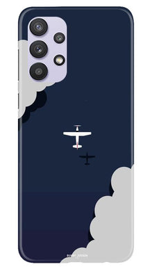 Clouds Plane Mobile Back Case for Samsung Galaxy A32 5G (Design - 196)