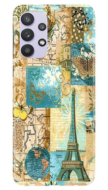 Travel Eiffel Tower Mobile Back Case for Samsung Galaxy A32 5G (Design - 206)