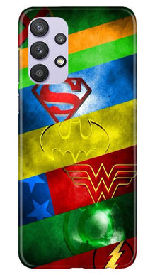 Superheros Logo Mobile Back Case for Samsung Galaxy A32 5G (Design - 251)