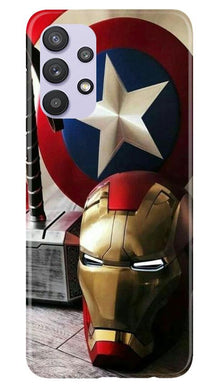 Ironman Captain America Mobile Back Case for Samsung Galaxy A32 5G (Design - 254)